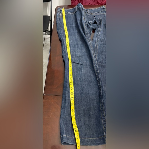 Allen B. by Allen Schwartz Women’s Size 8 Blue Flared Jeans Rhinestone SEE NOTE - Picture 8 of 12